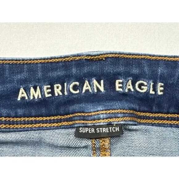American Eagle Women's Kick Boot Blue Jeans - Size 10 Short (30x28.5) - Picture 4 of 6
